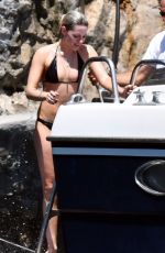 KRISTEN STEWART in Bikini at a Boat at Amalfi Coast 07/14/2019