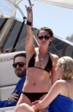 KRISTEN STEWART in Bikini at a Boat at Amalfi Coast 07/14/2019