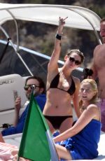KRISTEN STEWART in Bikini at a Boat at Amalfi Coast 07/14/2019