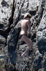 KRISTEN STEWART in Bikini at a Boat at Amalfi Coast 07/14/2019