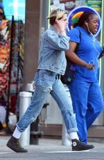 KRISTEN STEWART in Double Denim Out in New York 07/09/2019