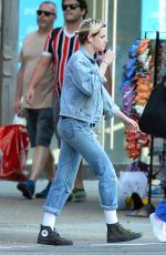 KRISTEN STEWART in Double Denim Out in New York 07/09/2019