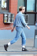 KRISTEN STEWART in Double Denim Out in New York 07/09/2019