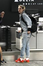 KRISTEN STEWART in Double Denim Out of Los Angeles 07/04/2019