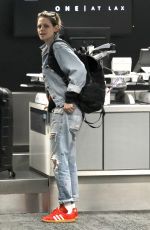 KRISTEN STEWART in Double Denim Out of Los Angeles 07/04/2019