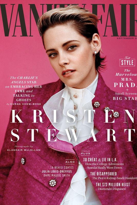 KRISTEN STEWART in Vanity Fair Magazine, September 2019