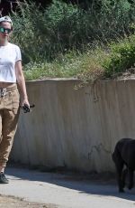 KRISTEN STEWART Out with her Dog in Los Feliz 07/24/2019