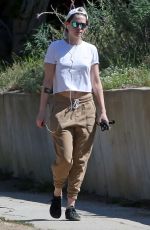 KRISTEN STEWART Out with her Dog in Los Feliz 07/24/2019