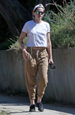 KRISTEN STEWART Out with her Dog in Los Feliz 07/24/2019