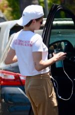 KRISTEN STEWART Out with her Dog in Los Feliz 07/24/2019