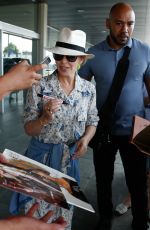 KYLIE MINOGUE Arrives at Airport in Barcelona 07/07/2019