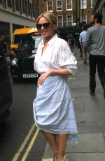 KYLIE MINOGUE Arrives at Kiss FM Studio in London 07/09/2019