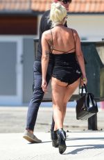LADY GAGA and Dan Horton at a Restaurant in Los Angeles 07/28/2019