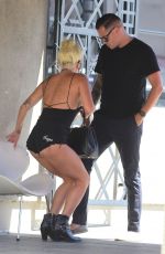 LADY GAGA and Dan Horton at a Restaurant in Los Angeles 07/28/2019