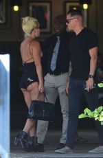 LADY GAGA and Dan Horton at a Restaurant in Los Angeles 07/28/2019