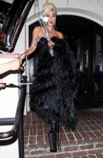 LADY GAGA at a Party in West Hollywood 07/17/2019
