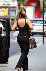 LAUREN GOODGER on the Set of Celebs Go Dating in London 07/05/2019