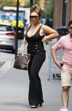 LAUREN GOODGER on the Set of Celebs Go Dating in London 07/05/2019