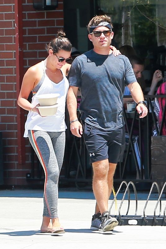 LEA MICHELE and Zandy Reich Out for Lunch in Venice Beach 07/20/2019