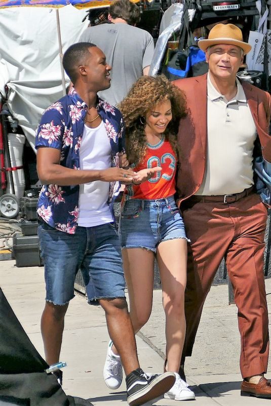 LESLIE GRACE on the Set of In the Heights in New York 06/27/2019