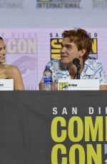 LILI REINHART, CAMILA MENDES and MADELAINE PETSCH and Riverdale Special Video Presentation at Comic-con 07/21/2019