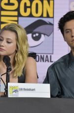 LILI REINHART, CAMILA MENDES and MADELAINE PETSCH and Riverdale Special Video Presentation at Comic-con 07/21/2019
