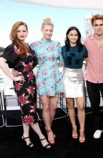 LILI REINHART, CAMILA MENDES and MADELAINE PETSCH at #imdboat at 2019 Comic-con in San Diego 07/20/2019