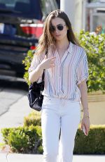 LILY COLLINS Out and About in Beverly Hills 07/17/2019