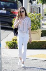 LILY COLLINS Out and About in Beverly Hills 07/17/2019