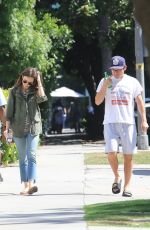LILY COLLINS Out for Lunch at Alfred