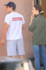 LILY COLLINS Out for Lunch at Alfred