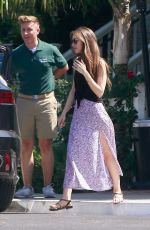 LILY COLLINS Out for Lunch in West Hollywood 07/10/2019