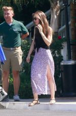 LILY COLLINS Out for Lunch in West Hollywood 07/10/2019