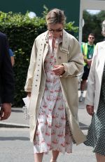 LILY JAMES Arrives at 2019 Wimbledon Tennis Championships Women