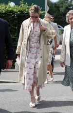 LILY JAMES Arrives at 2019 Wimbledon Tennis Championships Women