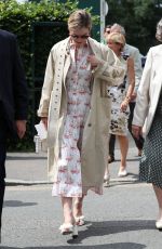 LILY JAMES Arrives at 2019 Wimbledon Tennis Championships Women