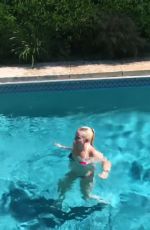 LINDSEY VONN in Bikini Jump into a Pool - Instagram Pictures and Video 07/04/2019 - 