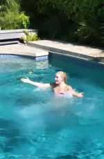 LINDSEY VONN in Bikini Jump into a Pool - Instagram Pictures and Video 07/04/2019 - 