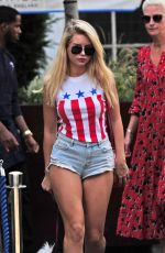 LOTTIE MOSS Out with Her Dog in London 07/17/2019