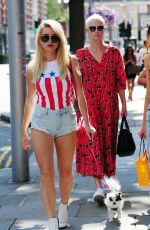 LOTTIE MOSS Out with Her Dog in London 07/17/2019