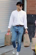 LUCY BOYNTON and Rami Malek Out Shopping in New York 07/13/2019