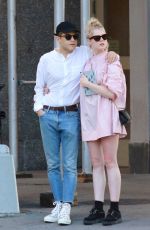 LUCY BOYNTON and Rami Malek Out Shopping in New York 07/13/2019