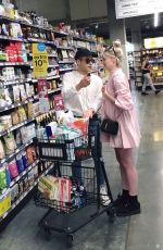 LUCY BOYNTON and Rami Malek Out Shopping in New York 07/13/2019