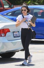 LUCY HALE Arrives at Joan