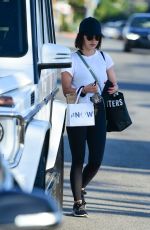 LUCY HALE Arrives at Now Massage Studio in Studio City 07/02/2019