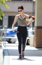LUCY HALE at Coffee Bean in Studio City 07/01/2019
