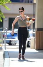LUCY HALE at Coffee Bean in Studio City 07/01/2019