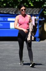 LUCY HALE Heading to a Gym in Studio City 07/11/2019