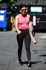 LUCY HALE Heading to a Gym in Studio City 07/11/2019