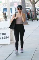LUCY HALE Heading to a Gym in Studio City 07/18/2019